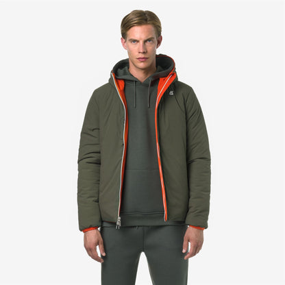 JACK ST WARM DOUBLE - Vestes - Court - Homme - Orange P-Green B