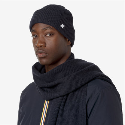 BRICE CARDIGAN STITCH WOOL - Couvre-chef - Chapeau - Unisexe - Blue Depth Melange