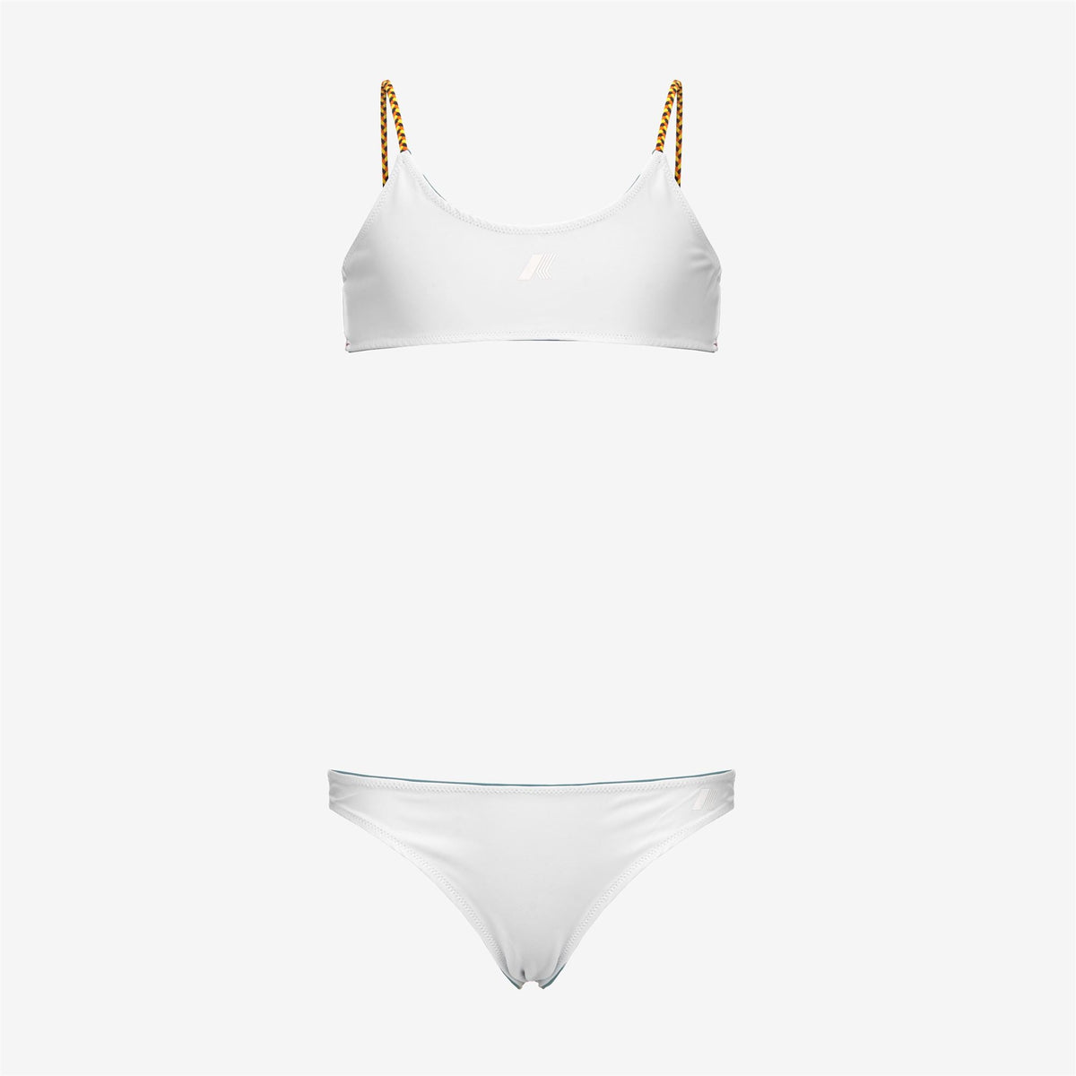 P. SCARLETT DOUBLE BEACH - Maillots de bain - Bikini - Fille - Green Iron-White