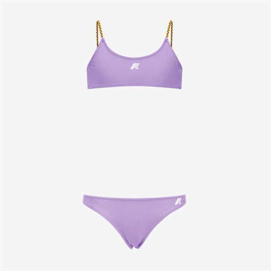 P. SCARLETT DOUBLE BEACH - Maillots de bain - Bikini - Fille - Blue Depth-Violet Sheer