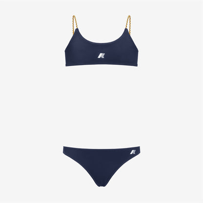 P. SCARLETT DOUBLE BEACH - Maillots de bain - Bikini - Fille - Blue Depth-Violet Sheer