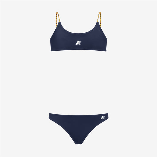 P. SCARLETT DOUBLE BEACH - Maillots de bain - Bikini - Fille - Blue Depth-Violet Sheer