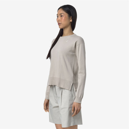 DOMITINE COTTON PS - Maille - Pull-over - Femme - BEIGE LT