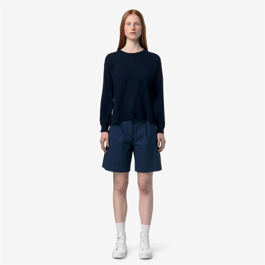 DOMITINE COTTON PS - Maille - Pull-over - Femme - Blue Depth