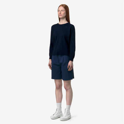 DOMITINE COTTON PS - Maille - Pull-over - Femme - Blue Depth