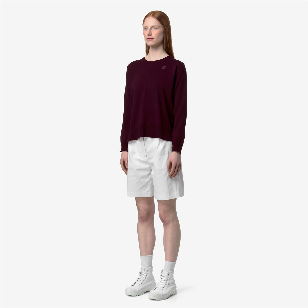 DOMITINE COTTON PS - Maille - Pull-over - Femme - Violet Burnished