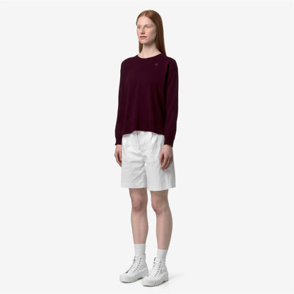 DOMITINE COTTON PS - Maille - Pull-over - Femme - Violet Burnished