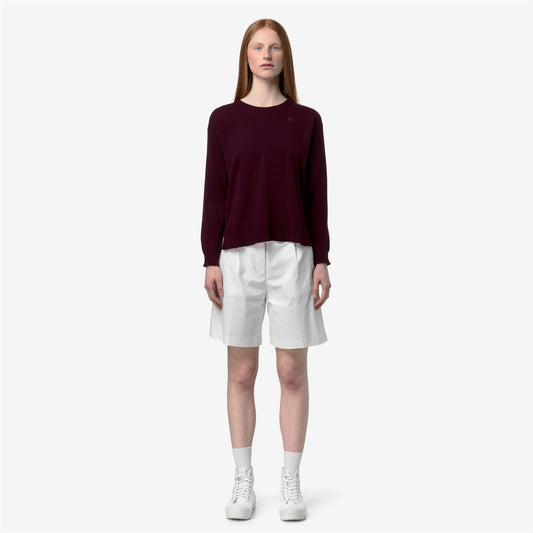 DOMITINE COTTON PS - Maille - Pull-over - Femme - Violet Burnished