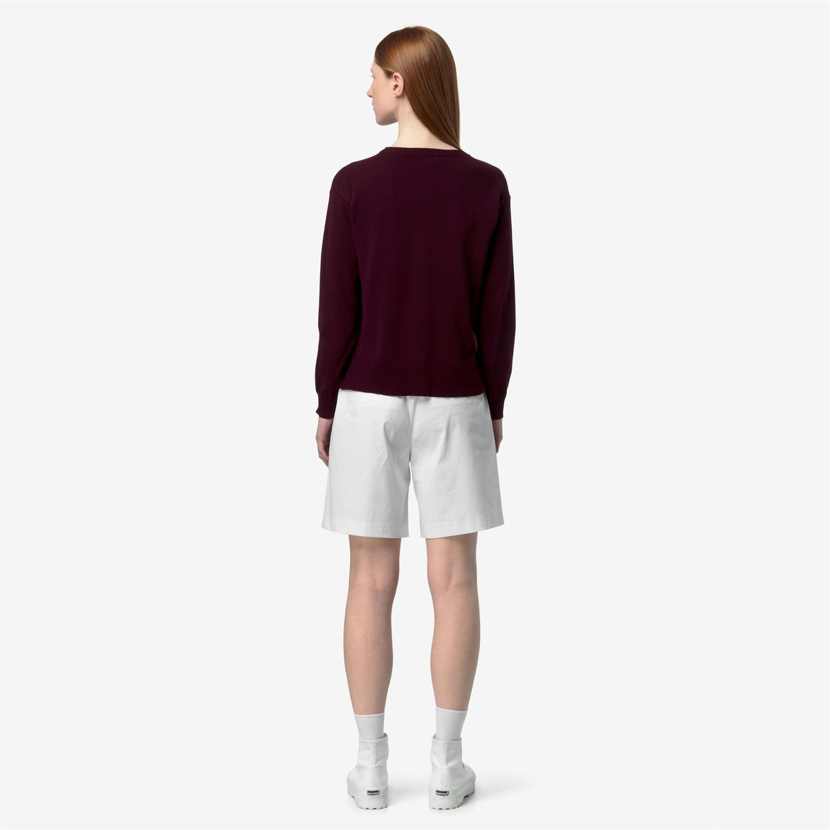 DOMITINE COTTON PS - Maille - Pull-over - Femme - Violet Burnished