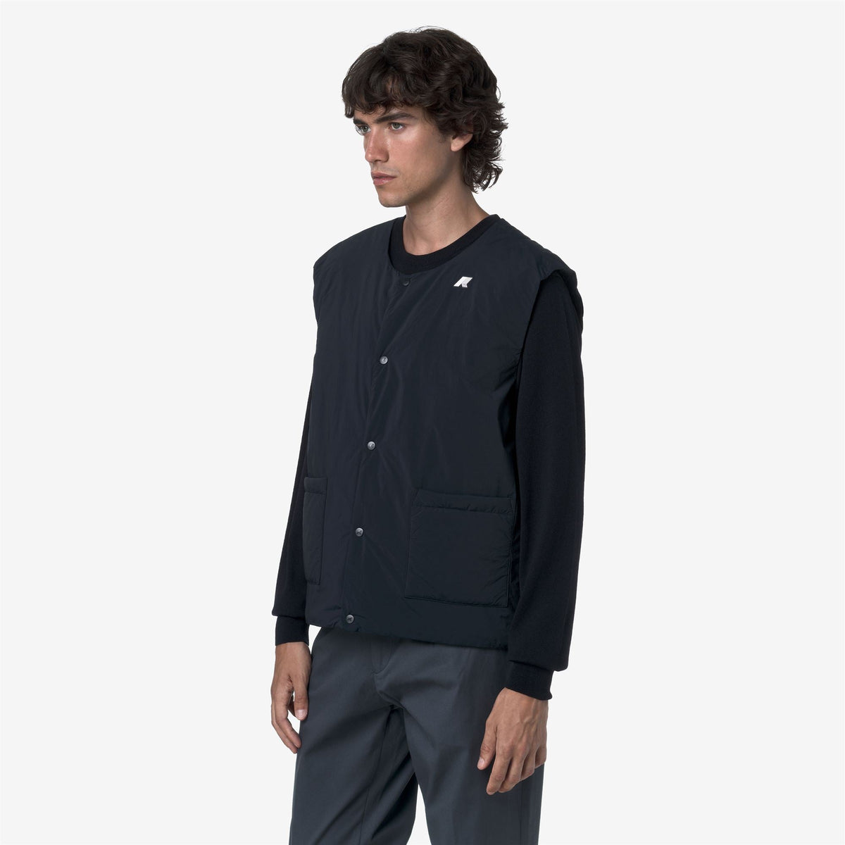VALTY PLAIN WARM - Vestes - Gilet - Homme - Blue Depth