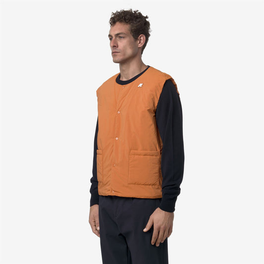VALTY PLAIN WARM - Vestes - Gilet - Homme - Orange Adobe