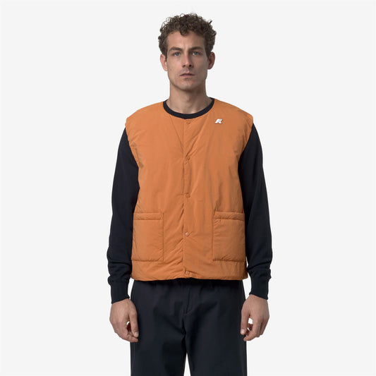 VALTY PLAIN WARM - Vestes - Gilet - Homme - Orange Adobe
