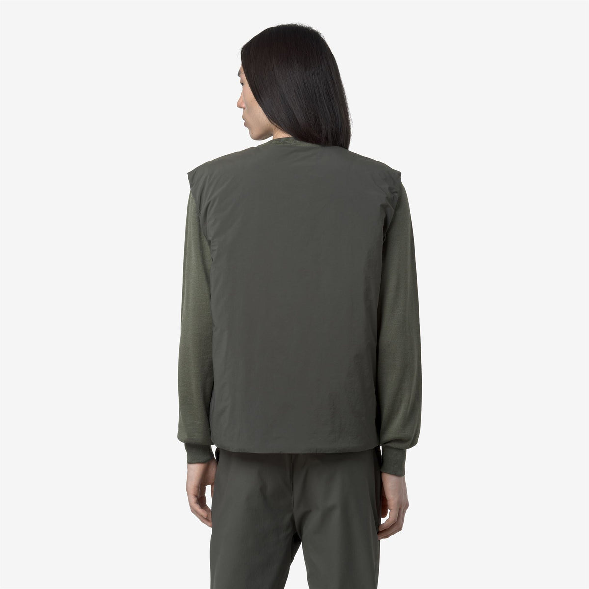 VALTY PLAIN WARM - Vestes - Gilet - Homme - GREEN BLACKISH