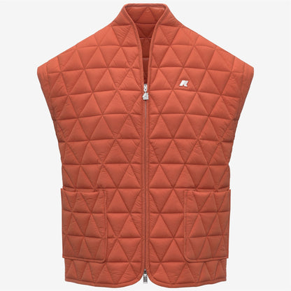 SALOIRE DIAMOND QUILTED WARM AF - Vestes - Gilet - Femme - Orange Brownish