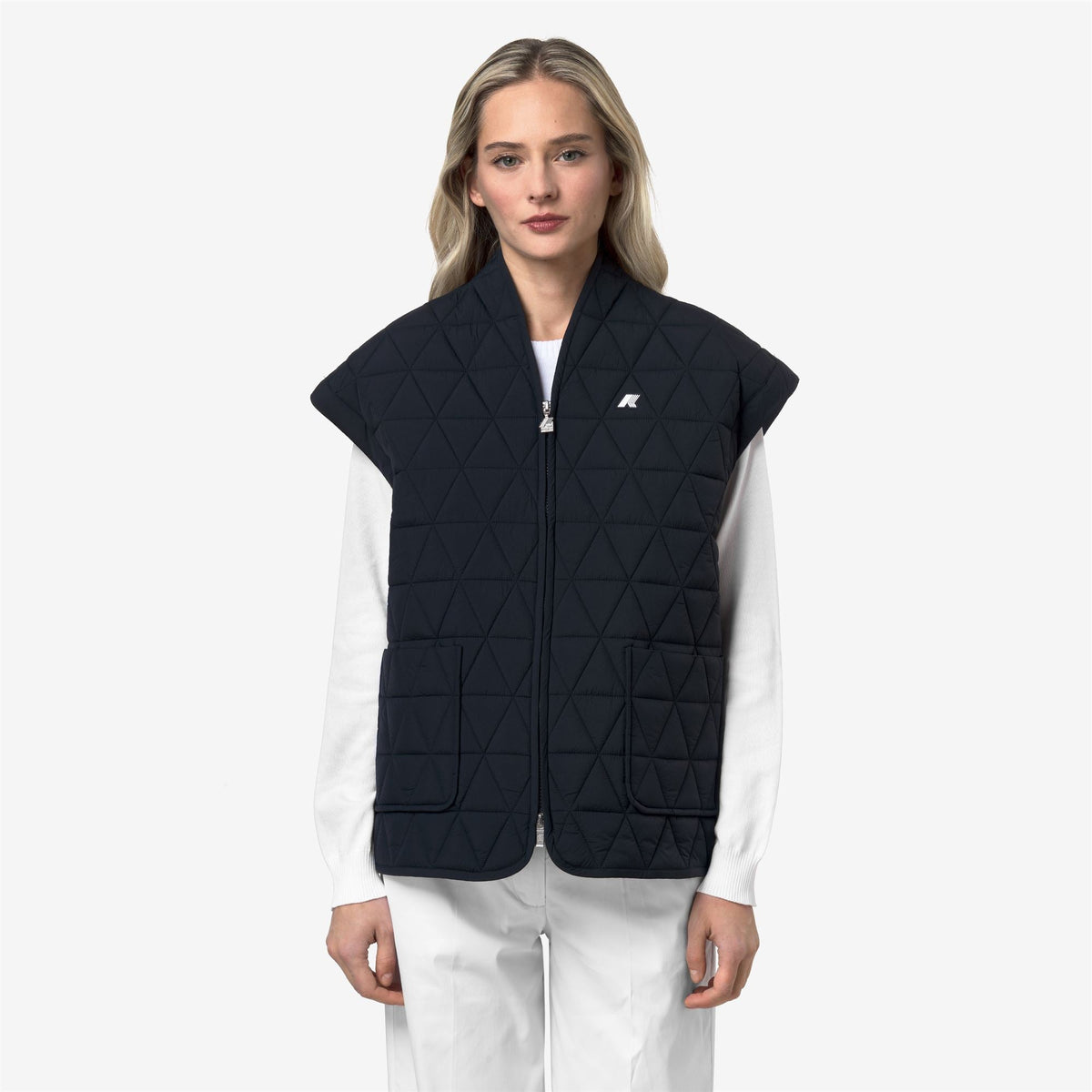 SALOIRE DIAMOND QUILTED WARM AF - Vestes - Gilet - Femme - Blue Depth