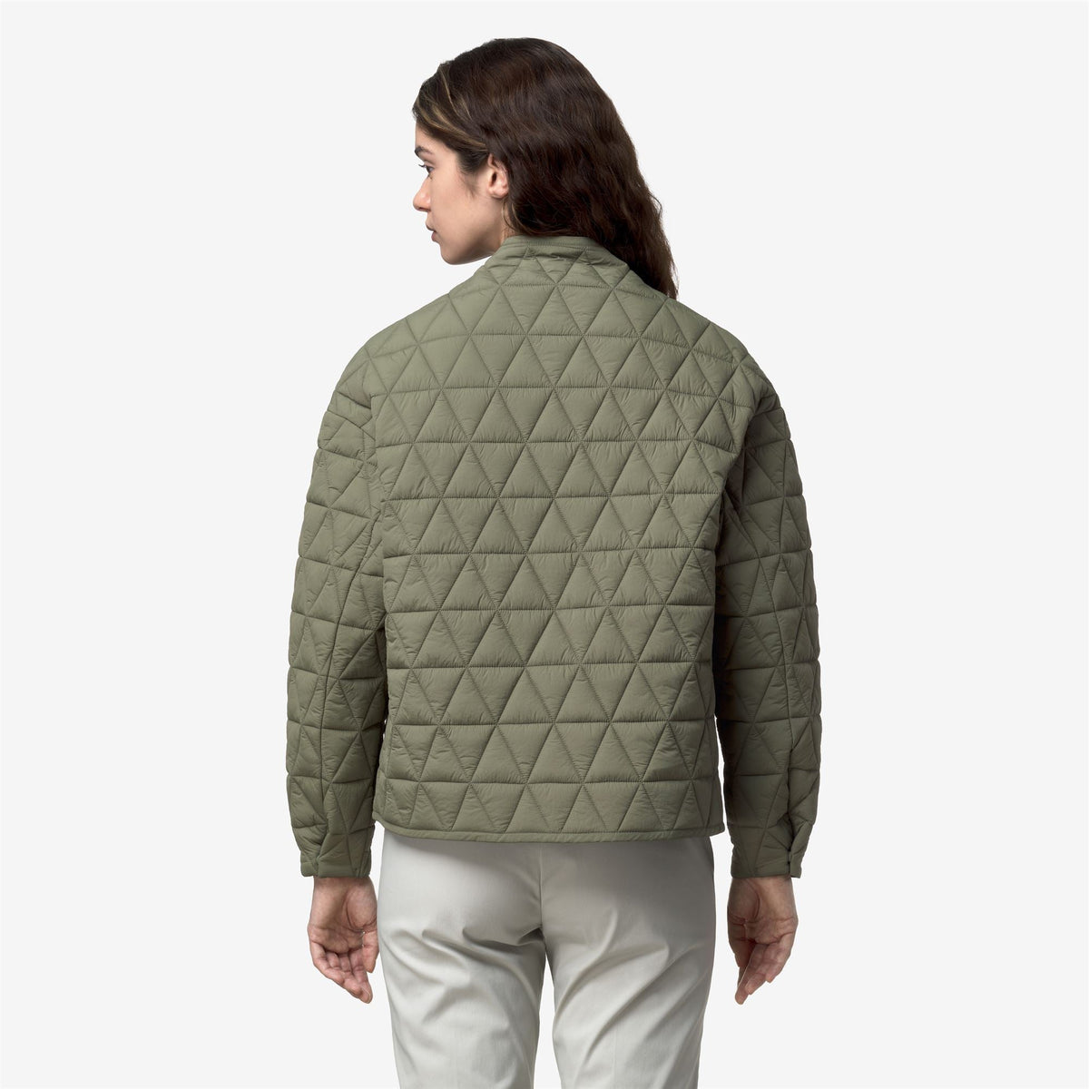 SELIME DIAMOND QUILTED WARM AF - Vestes - Milieu - Femme - Green Lichen