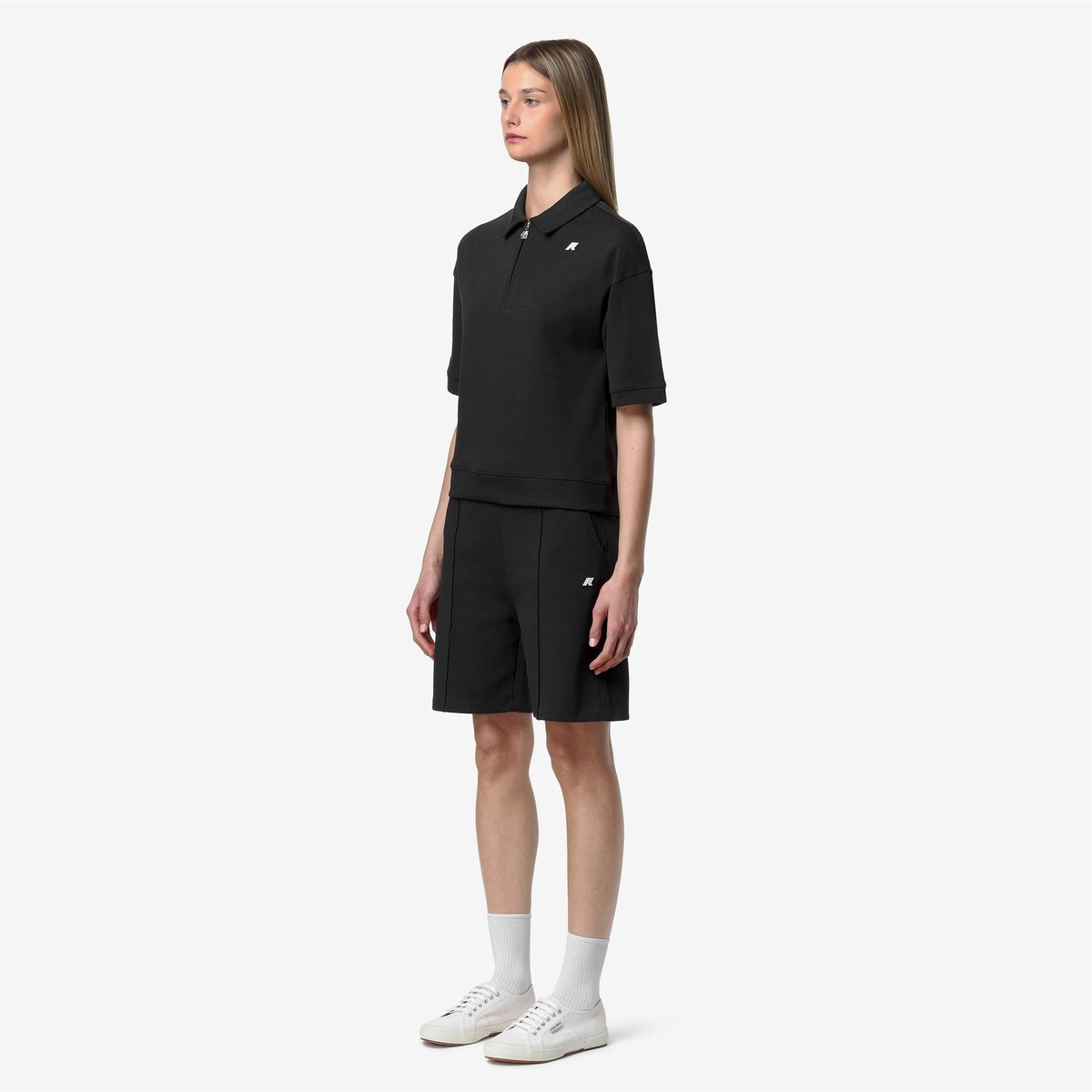 LOZANY INTERLOCK - Polos - Polo - Femme - Black Pure-Black Pure
