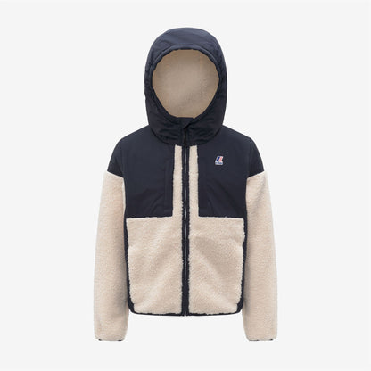 P. SAMSON 4.0 ORSETTO - Polaire - Sweat à capuche zippé intégral - Enfant unisexe - Blue Depth-Ecru