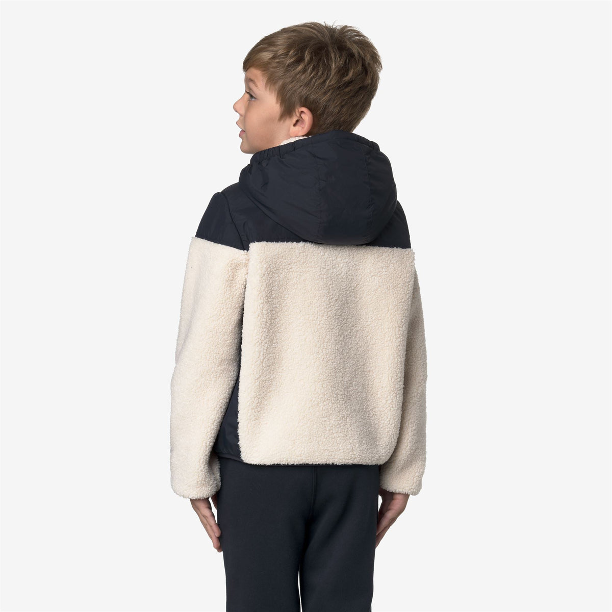 P. SAMSON 4.0 ORSETTO - Polaire - Sweat à capuche zippé intégral - Enfant unisexe - Blue Depth-Ecru