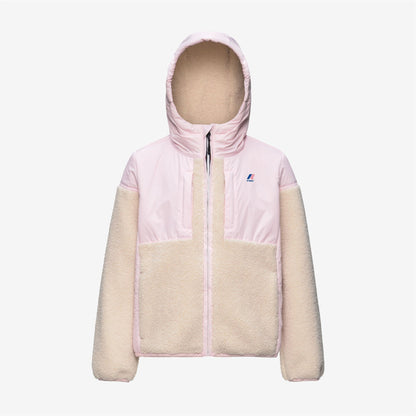 P. SAMSON 4.0 ORSETTO - Polaire - Sweat à capuche zippé intégral - Enfant unisexe - White Tofu-Pink Sallow