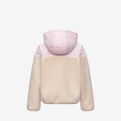 P. SAMSON 4.0 ORSETTO - Polaire - Sweat à capuche zippé intégral - Enfant unisexe - White Tofu-Pink Sallow