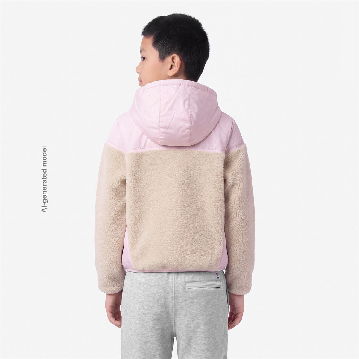 P. SAMSON 4.0 ORSETTO - Polaire - Sweat à capuche zippé intégral - Enfant unisexe - White Tofu-Pink Sallow