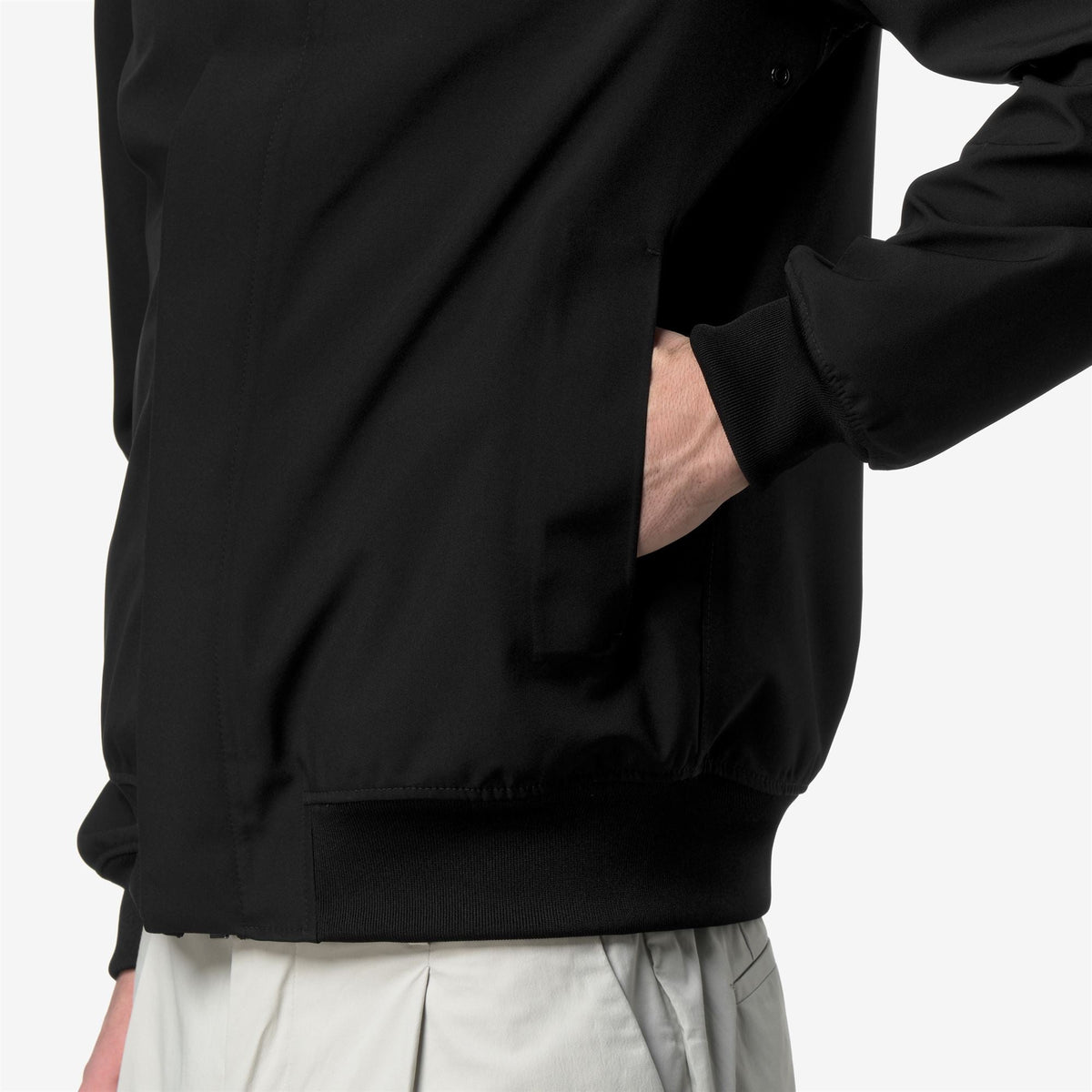 JOACHIM BONDED JERSEY - Vestes - Court - Homme - Black Pure-Black Pure