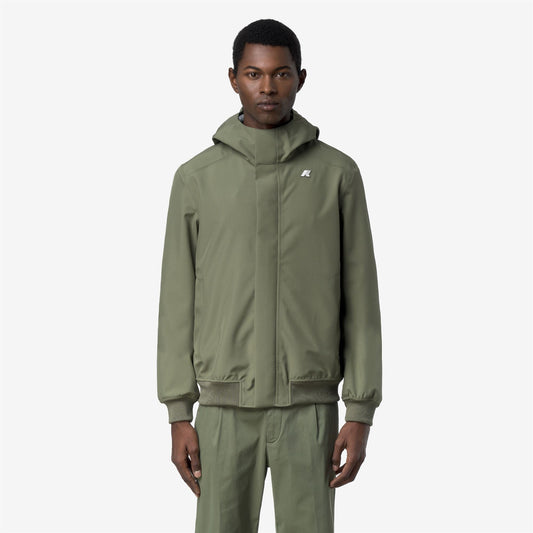 JOACHIM BONDED JERSEY - Vestes - Court - Homme - Green Lichen