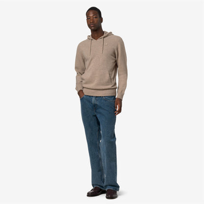 ARZEL FLEECE STITCH - Maille - Pull - Homme - Beige Plaza