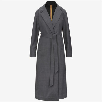 JORANCE 3L WOOL GRISAILLE - Vestes - Long - Femme - Grey Shadow Dk GRISAILLE