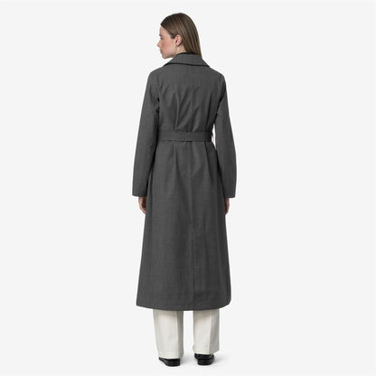 JORANCE 3L WOOL GRISAILLE - Vestes - Long - Femme - Grey Shadow Dk GRISAILLE