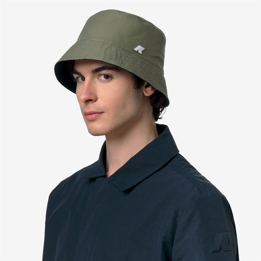 SHAVIT COTTON DOUBLE - Couvre-chef - Chapeau - Unisexe - Blue Depth-Green Lichen