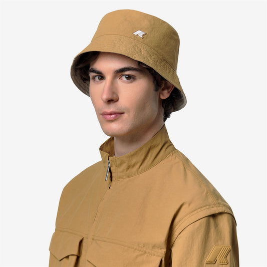 SHAVIT COTTON DOUBLE - Couvre-chef - Chapeau - Unisexe - Brown Bistre-BEIGE LT