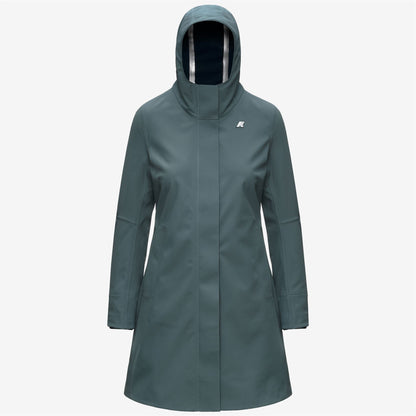 STEPHY BONDED - Vestes - Longueur 3/4 - Femme - Green Balsam-Blue Depth