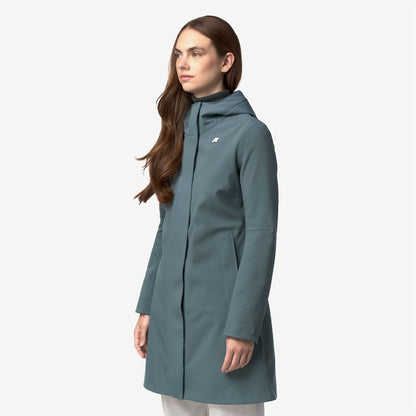 STEPHY BONDED - Vestes - Longueur 3/4 - Femme - Green Balsam-Blue Depth