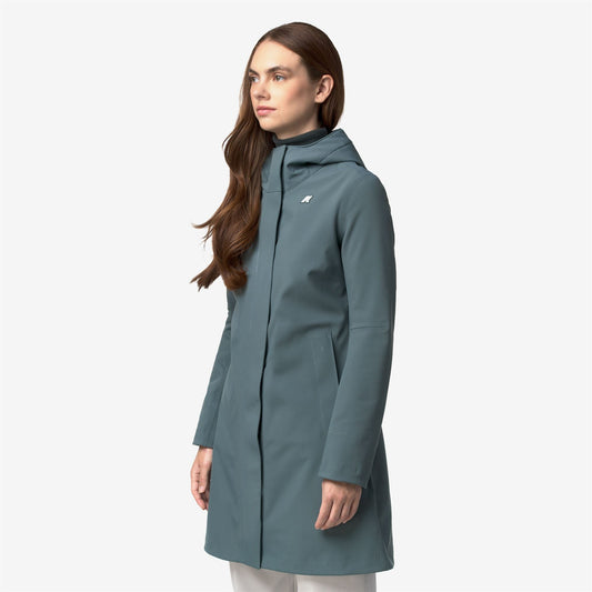 STEPHY BONDED - Vestes - Longueur 3/4 - Femme - Green Balsam-Blue Depth