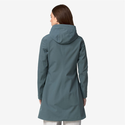 STEPHY BONDED - Vestes - Longueur 3/4 - Femme - Green Balsam-Blue Depth