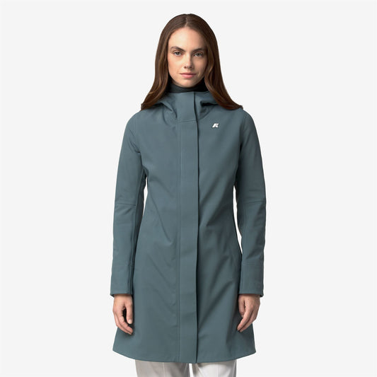 STEPHY BONDED - Vestes - Longueur 3/4 - Femme - Green Balsam-Blue Depth