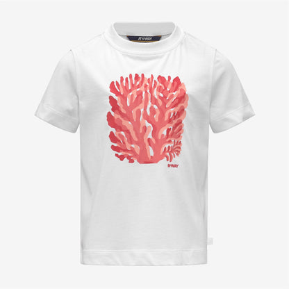 P. MELIS CORAIL JERSEY - T-shirts et hauts - T-shirt - Fille - White-White