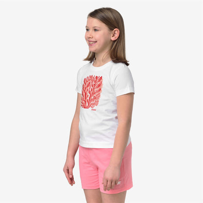 P. MELIS CORAIL JERSEY - T-shirts et hauts - T-shirt - Fille - White-White
