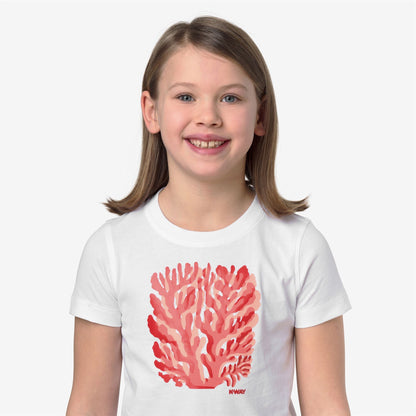 P. MELIS CORAIL JERSEY - T-shirts et hauts - T-shirt - Fille - White-White