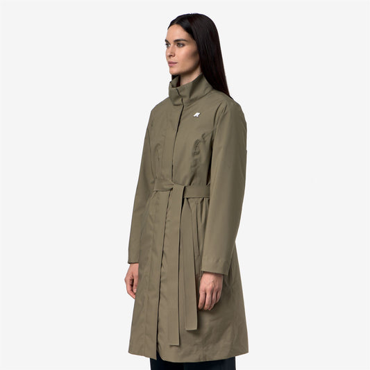 MIRANDA 3IN1 - Vestes - Long - Femme - Green Army-Red Dk
