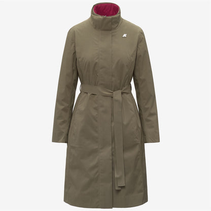 MIRANDA 3IN1 - Vestes - Long - Femme - Green Army-Red Dk