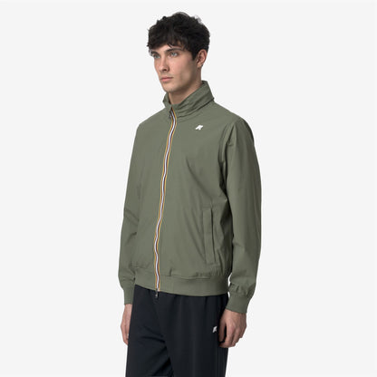 AMAURY  STRETCH NYLON JERSEY - Vestes - Court - Homme - Green Lichen