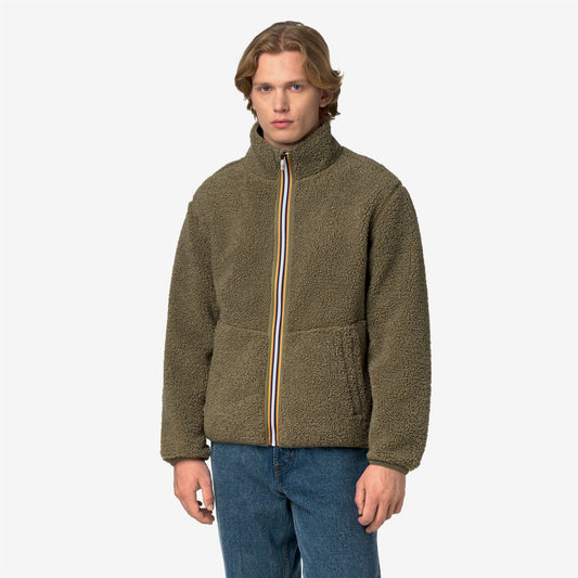 PASCAL SHERPA POLAR DOUBLE - Polaire - Veste - Homme - Green Army-Green Army