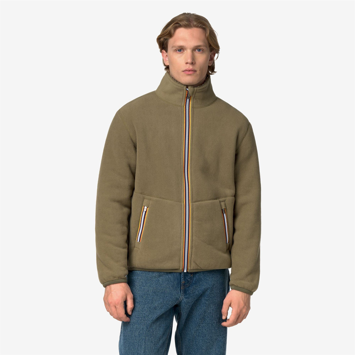 PASCAL SHERPA POLAR DOUBLE - Polaire - Veste - Homme - Green Army-Green Army