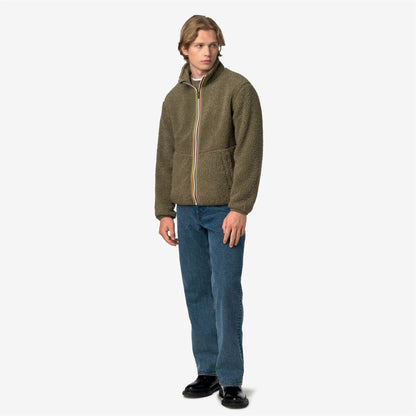 PASCAL SHERPA POLAR DOUBLE - Polaire - Veste - Homme - Green Army-Green Army