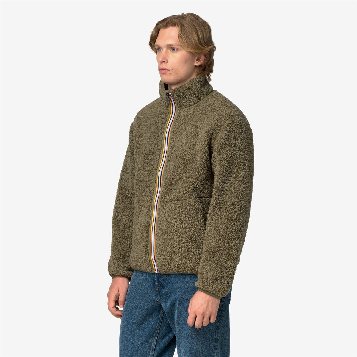 PASCAL SHERPA POLAR DOUBLE - Polaire - Veste - Homme - Green Army-Green Army