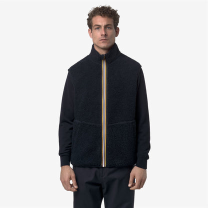 YANNICK SHERPA POLAR DOUBLE - Polaire - Gilet - Homme - Blue Depth-Blue Depth