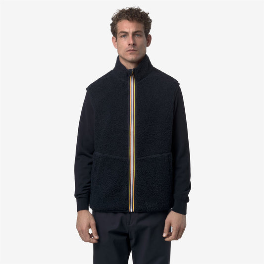 YANNICK SHERPA POLAR DOUBLE - Polaire - Gilet - Homme - Blue Depth-Blue Depth